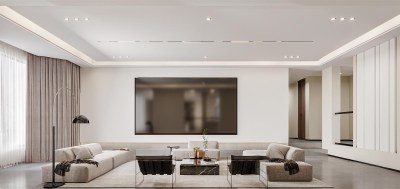 现代简约客餐厅3D模型下载